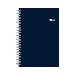 Blue Sky 2025 Passages 5" x 8" Weekly & Monthly Planner, Plastic Cover, Navy Blue (148657-25) Best