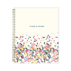 Blue Sky 2023-2024 Plans & Things Confetti Bright 8.5" x 11" Academic Weekly & Monthly Teacher Lesson Planner (136609-A24) Clearance