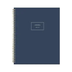 Blue Sky 2024-2025 Pucker 8.5" x 11" Academic Weekly & Monthly Planner, Plastic Cover, Navy (146759) Discount
