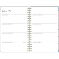 Blue Sky 2025 Rachel Parcell Parcella 5" x 8" Weekly & Monthly Planner, Plastic Cover, Blue/White (151202) Outlet