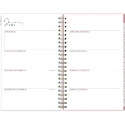 Blue Sky 2025 Rachel Parcell Rose 5" x 8" Weekly & Monthly Planner, Plastic Cover, Multicolor (148189) Sale