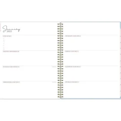 Blue Sky 2025 Rachel Parcell Parcella 8.5" x 11" Weekly & Monthly Planner, Plastic Cover, Blue/White (151203) Outlet