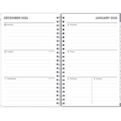 Blue Sky 2025 Rue Du Flore 5" x 8" Weekly & Monthly Planner, Plastic Cover, Green/Purple (101603-25) Hot