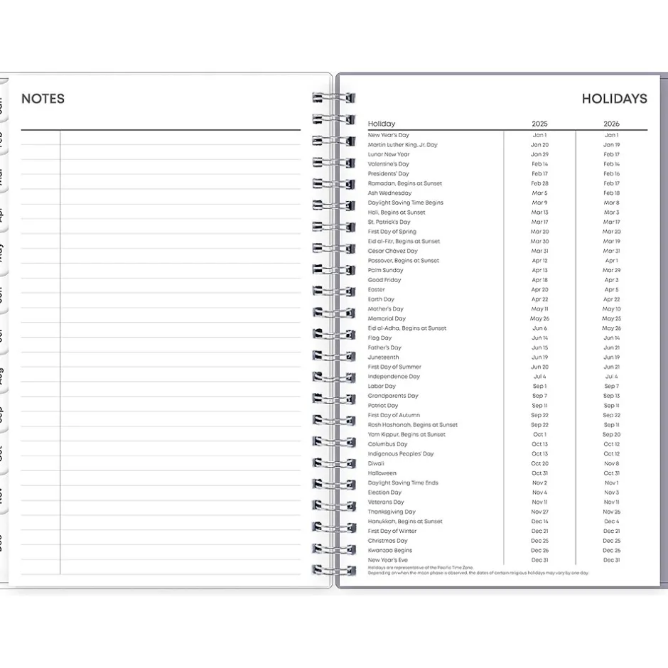 Blue Sky 2025 Rue Du Flore 5" x 8" Weekly & Monthly Planner, Plastic Cover, Green/Purple (101603-25) Hot