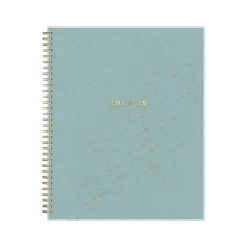 Blue Sky 2024-2025 Splatter Dot Jade 8.5" x 11" Academic Weekly & Monthly Planner, Plastic Cover, Mint/Gold (149043-A25) Online