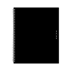 Blue Sky 2024-2025 Teacher Lesson 8.5" x 11" Academic Weekly & Monthly Planner, Plastic Cover, Black (134433-A25) Hot