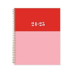 Blue Sky 2024-2025 The House That Lars Built Color-Block Pink 8.5" x 11" Academic Weekly & Monthly Planner, Plastic Cover Hot