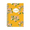 Blue Sky 2024-2025 The House That Lars Built Yellow Floral 5" x 8" Academic Weekly & Monthly Planner, Plastic Cover Hot