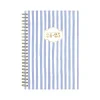 Blue Sky 2024-2025 The House That Lars Built Blue Stripe 8.5" x 11" Academic Weekly & Monthly Planner, White/Blue (145921) Clearance