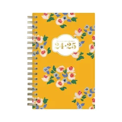 Blue Sky 2024-2025 The House That Lars Built Yellow Floral 3.63" x 6.13" Academic Weekly & Monthly Planner, Plastic Cover Sale