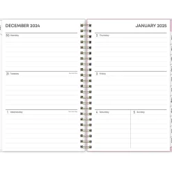 Blue Sky 2025 Wednesday Stripe 5" x 8" Weekly & Monthly Planner, Plastic Cover, Purple/White (147944) Online