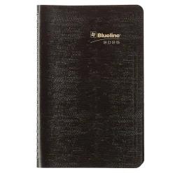 Blueline 2025 Plan & Link 5" x 8" Weekly Appointment Book, Faux Leather Cover, Black (C5075.81T) Sale