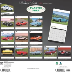 BrownTrout 2025 Brown Trout Motor Club Classic Italian Cars 12" x 12" Monthly Wall Calendar (9781975476076)