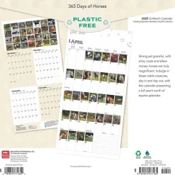 BrownTrout 2025 365 Days of Horses 12" x 12" Monthly Wall Calendar (9781975477165) Online