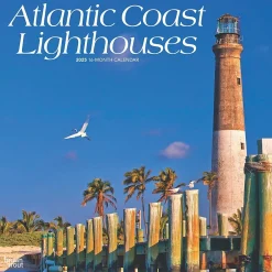 BrownTrout 2025 Atlantic Coast Lighthouses 12" x 12" Monthly Wall Calendar (9781975475079) New