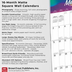 BrownTrout 2025 Big & Bright Large Print 12