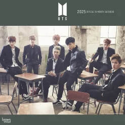 BrownTrout 2025 BTS 12" x 24" Monthly Square Wall Calendar, (9781975479381) Hot