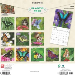 BrownTrout 2025 Butterflies 12" x 12" Monthly Wall Calendar (9781975476762) Clearance