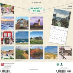 BrownTrout 2025 Cape Cod 12" x 24" Monthly Square Wall Calendar, (9781975474577) Online