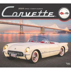 BrownTrout 2025 Corvette 14" x 24" Monthly Deluxe Wall Calendar, (9781975479411) Outlet