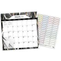 BrownTrout 2025 Ebony and Ivory 12" x 12" Monthly Wire-O Wall Calendar (9781975478490) Hot