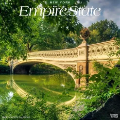BrownTrout 2025 Empire State New York Places 12" x 12" Monthly Wall Calendar (9781975483036)
