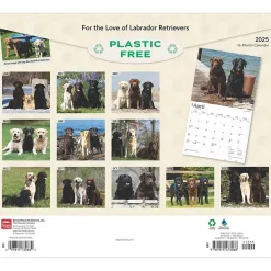 BrownTrout 2025 For the Love of Labrador Retrievers 14" x 24" Monthly Deluxe Wall Calendar, (9781975473068) Discount