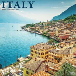 BrownTrout 2025 Italy 12" x 12" Monthly Wall Calendar (9781975477219)