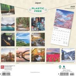 BrownTrout 2025 Japan 12" x 12" Monthly Wall Calendar (9781975477257) Hot