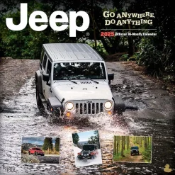 BrownTrout 2025 Jeep 12" x 12" Monthly Wall Calendar (9781975479794) Outlet