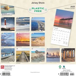 BrownTrout 2025 Jersey Shore 12" x 12" Monthly Wall Calendar (9781975474980) Best