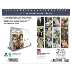 BrownTrout 2025 Kittens 7.5" x 6" Monthly Desk Calendar (9781975481629) Online