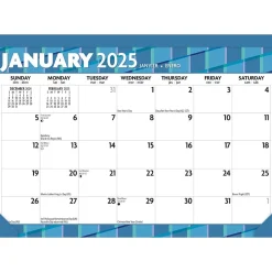 BrownTrout 2025 Large Print 17" x 12" Monthly Desk Pad Calendar (9781975480608) Online