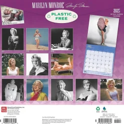 BrownTrout 2025 Marilyn Monroe 12" x 12" Monthly Wall Calendar (9781975479657) Clearance