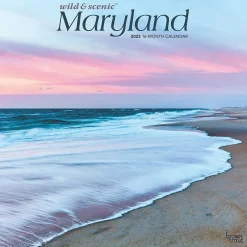BrownTrout 2025 Maryland Wild & Scenic 12" x 12" Monthly Square Wall Calendar (9781975475192) Sale