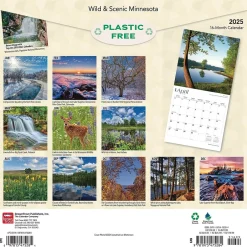BrownTrout 2025 Minnesota Wild & Scenic 12" x 12" Monthly Square Wall Calendar (9781975475284) New