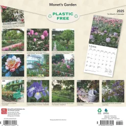 BrownTrout 2025 Monet's Garden 12" x 12" Monthly Wall Calendar (9781975477431)