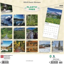 BrownTrout 2025 Montana Wild & Scenic 12" x 12" Monthly Wall Calendar (9781975475314)
