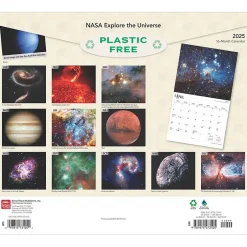 BrownTrout 2025 NASA Explore the Universe 7" x 12" Monthly Deluxe Wall Calendar (9781975473105) Outlet