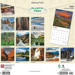 BrownTrout 2025 National Parks 12" x 12" Monthly Wall Calendar (9781975475345)