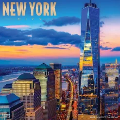 BrownTrout 2025 New York City 12" x 12" Monthly Square Wall Calendar (9781975477462) Best