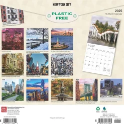 BrownTrout 2025 New York City 12" x 12" Monthly Square Wall Calendar (9781975477462) Best