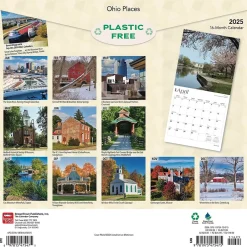 BrownTrout 2025 Ohio Places 12" x 12" Monthly Wall Calendar (9781975475475) Best