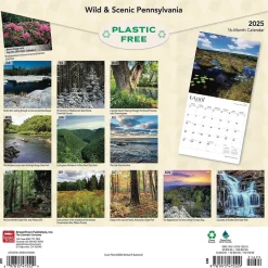 BrownTrout 2025 Pennsylvania Wild & Scenic 12" x 12" Monthly Wall Calendar (9781975475529) Online