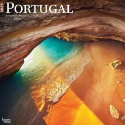 BrownTrout 2025 Portugal 12" x 12" Monthly Wall Calendar (9781975476205) Hot