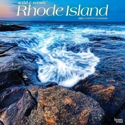 BrownTrout 2025 Rhode Island Wild & Scenic 12" x 24" Monthly Square Wall Calendar, (9781975475611) Online