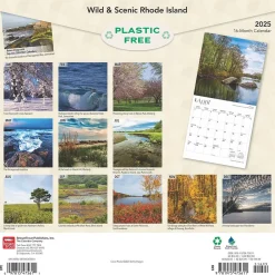 BrownTrout 2025 Rhode Island Wild & Scenic 12" x 24" Monthly Square Wall Calendar, (9781975475611) Online