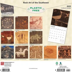 BrownTrout 2025 Rock Art of the Southwest 12" x 12" Monthly Wall Calendar (9781975476052) Discount