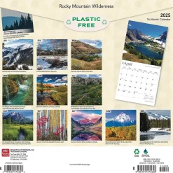 BrownTrout 2025 Rocky Mountain Wilderness 12" x 12" Monthly Wall Calendar (9781975475628) Hot
