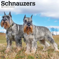 BrownTrout 2025 Schnauzers 12" x 24" Monthly Square Wall Calendar (9781975477677) Discount